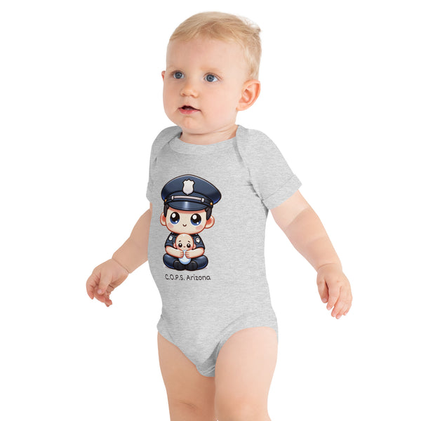 Baby Kawaii Male Officer and Baby One-Piece