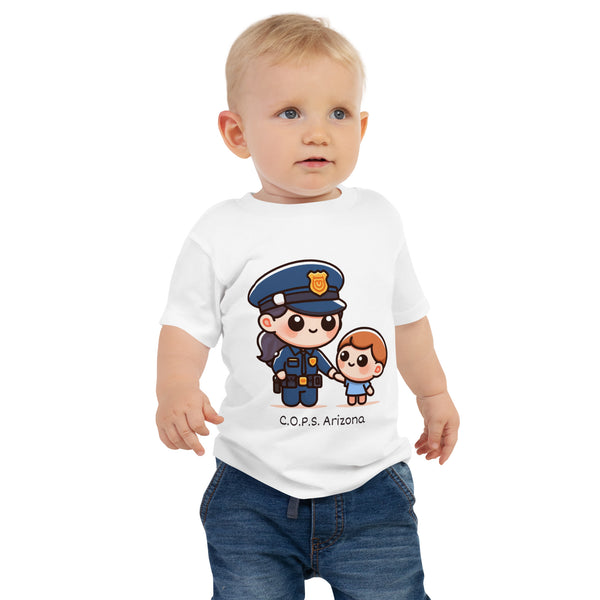 Baby Kawaii Female Officer and Child T-Shirt