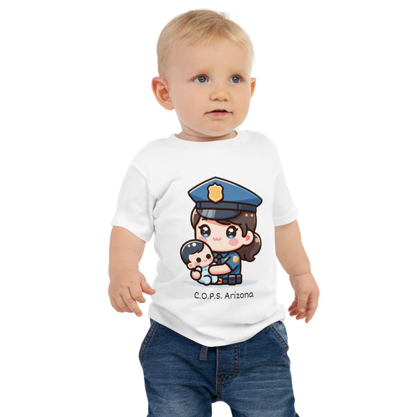 Baby Kawaii Female Officer and Baby T-Shirt