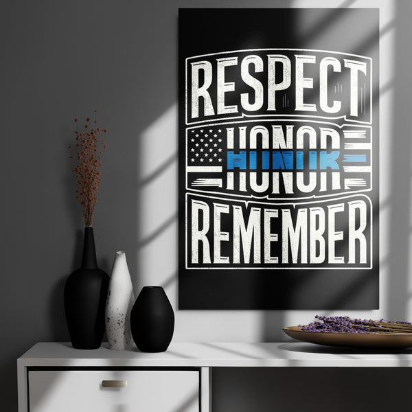 Respect Honor Remember Metal Print
