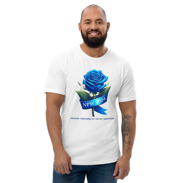 Men's NPW2024 Blue Rose Fitted T-Shirt