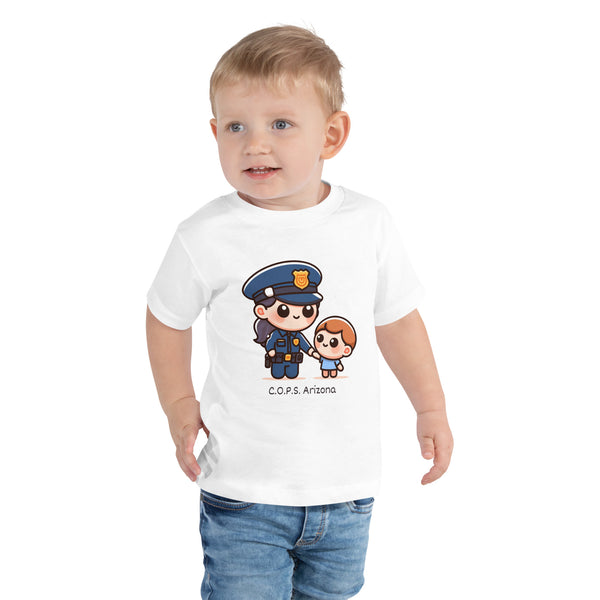 Toddler Kawaii Female Officer and Child T-Shirt