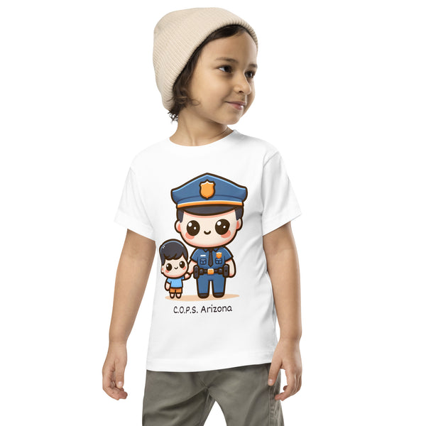 Toddler Kawaii Male Officer and Child T-Shirt