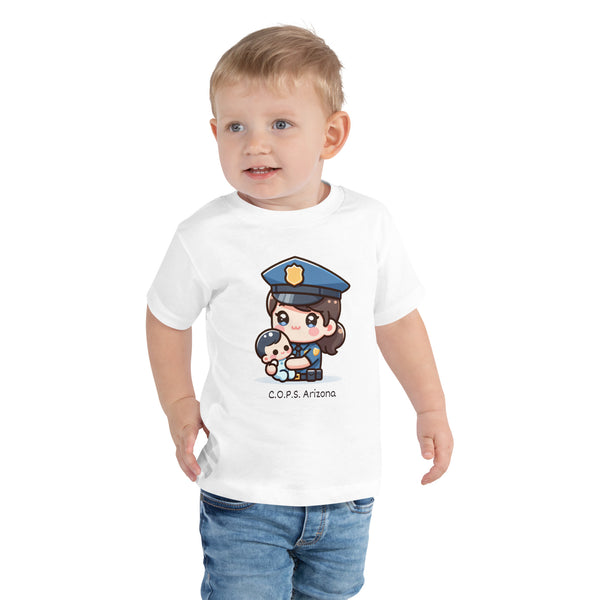 Toddler Kawaii Female Officer and Baby T-Shirt