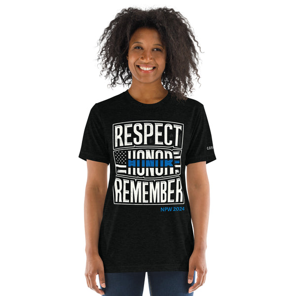 Women's NPW2024 Respect Honor Remember LG Tr-Blend T-Shirt