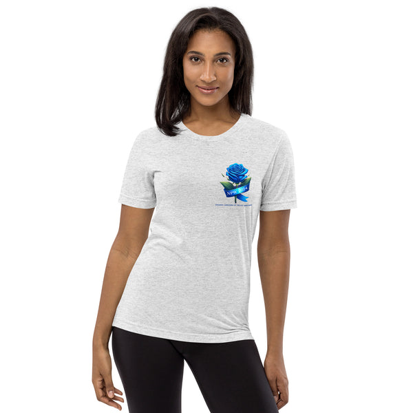 Women's NPW2024 Blue Rose Pocket Fitted T-Shirt