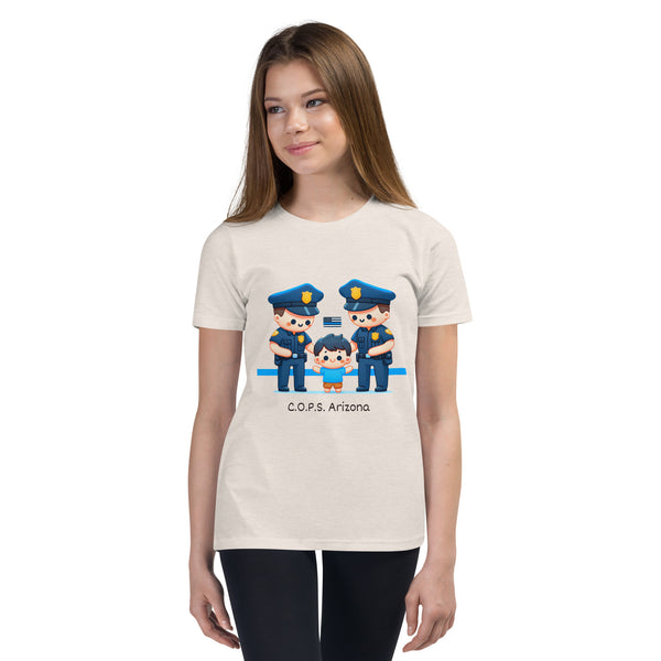 Youth Kawaii Two Officers and Boy T-Shirt
