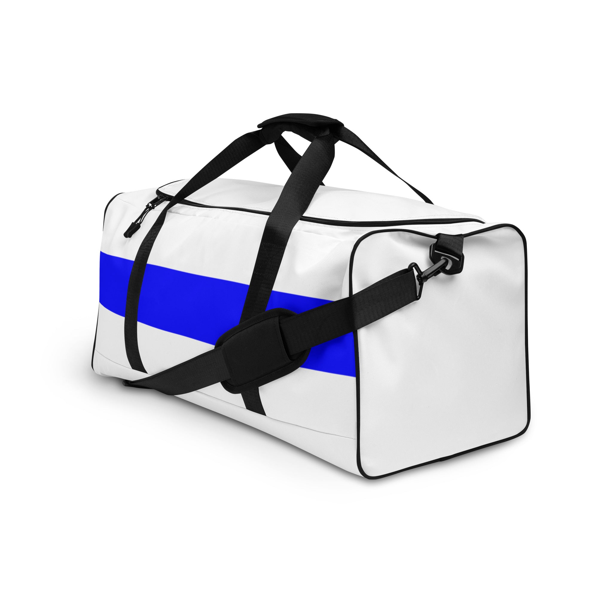 Thin Blue Line White Duffle Bag