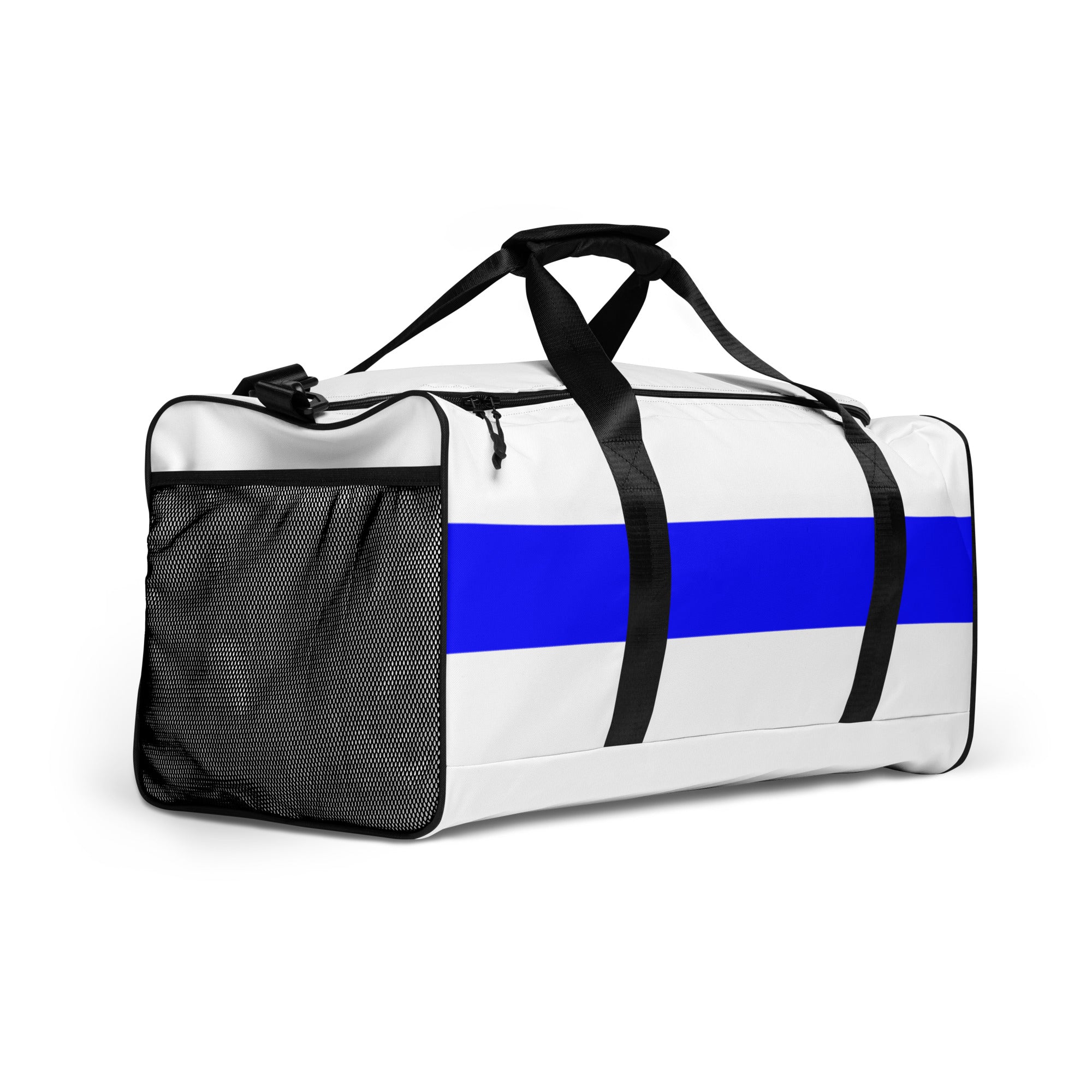 Thin Blue Line White Duffle Bag