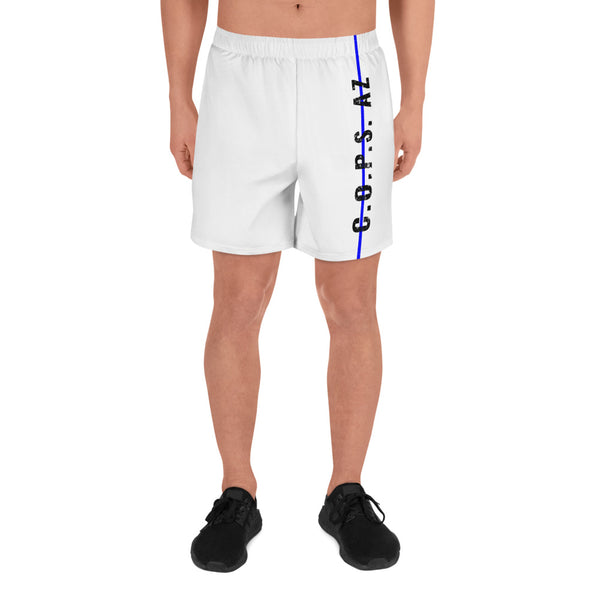 C.O.P.S. AZ w/ Blue Line Men's Athletic Long Shorts