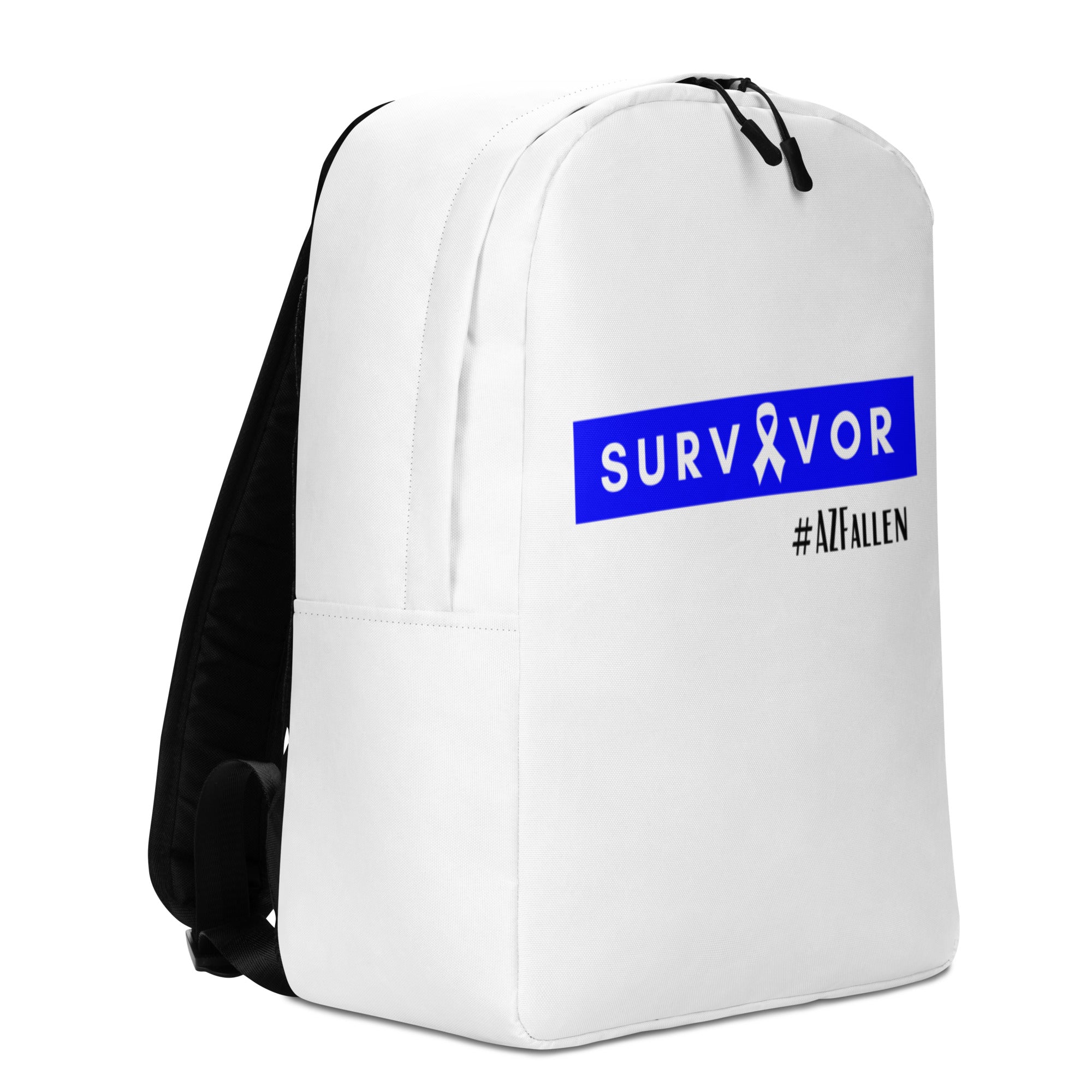 Survivor Ribbon (White) Minimalist Backpack