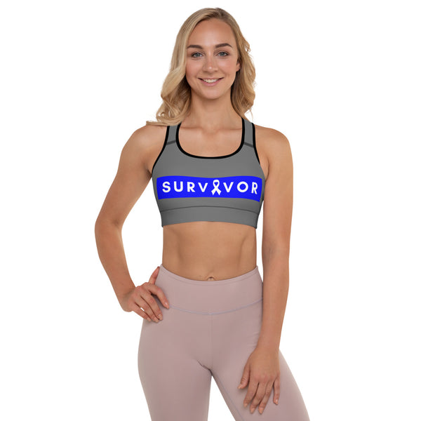 Survivor Padded Sports Bra (Grey)