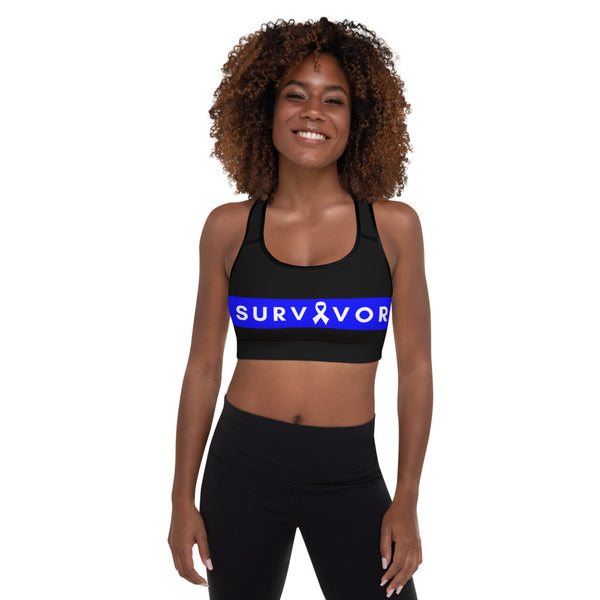 Survivor Padded Sports Bra (Black)