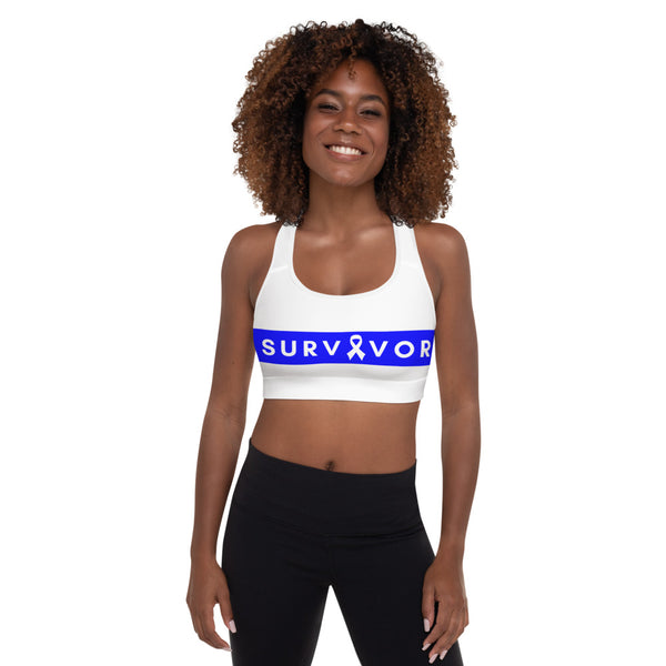 Survivor Padded Sports Bra (White)