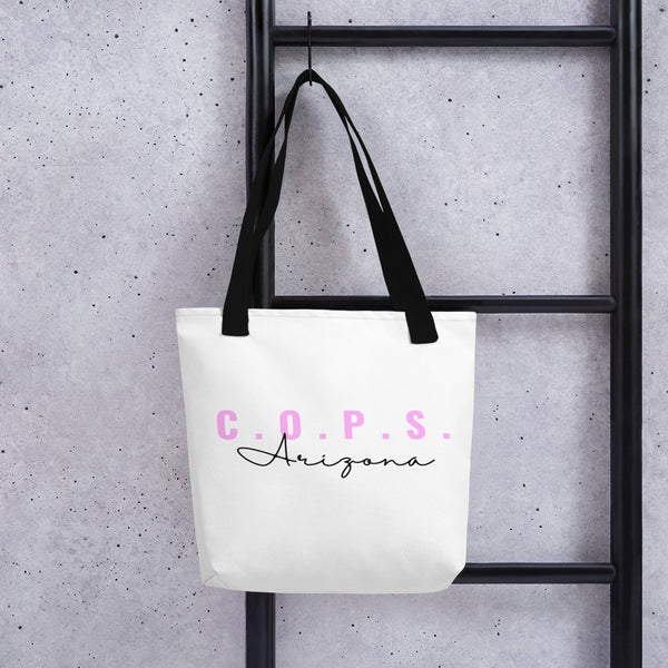 C.O.P.S. Arizona Pink/White Tote Bag