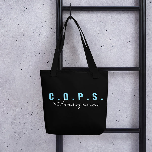 C.O.P.S. Arizona Teal/Black Tote Bag