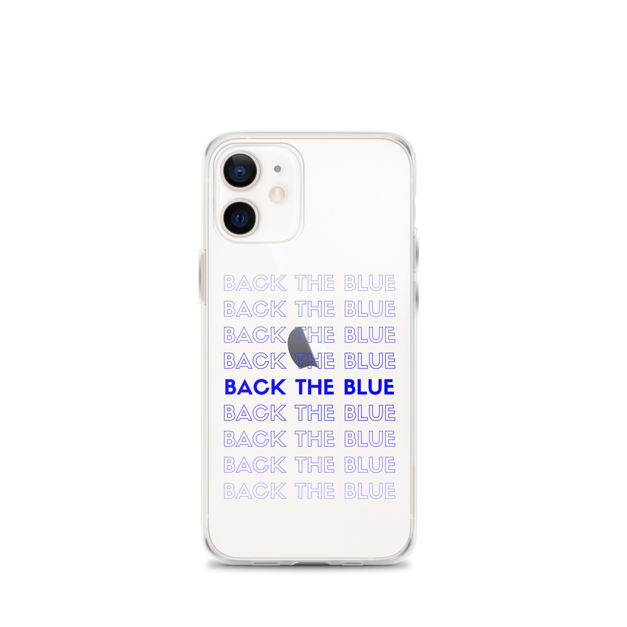 Back the Blue Gradient iPhone Case