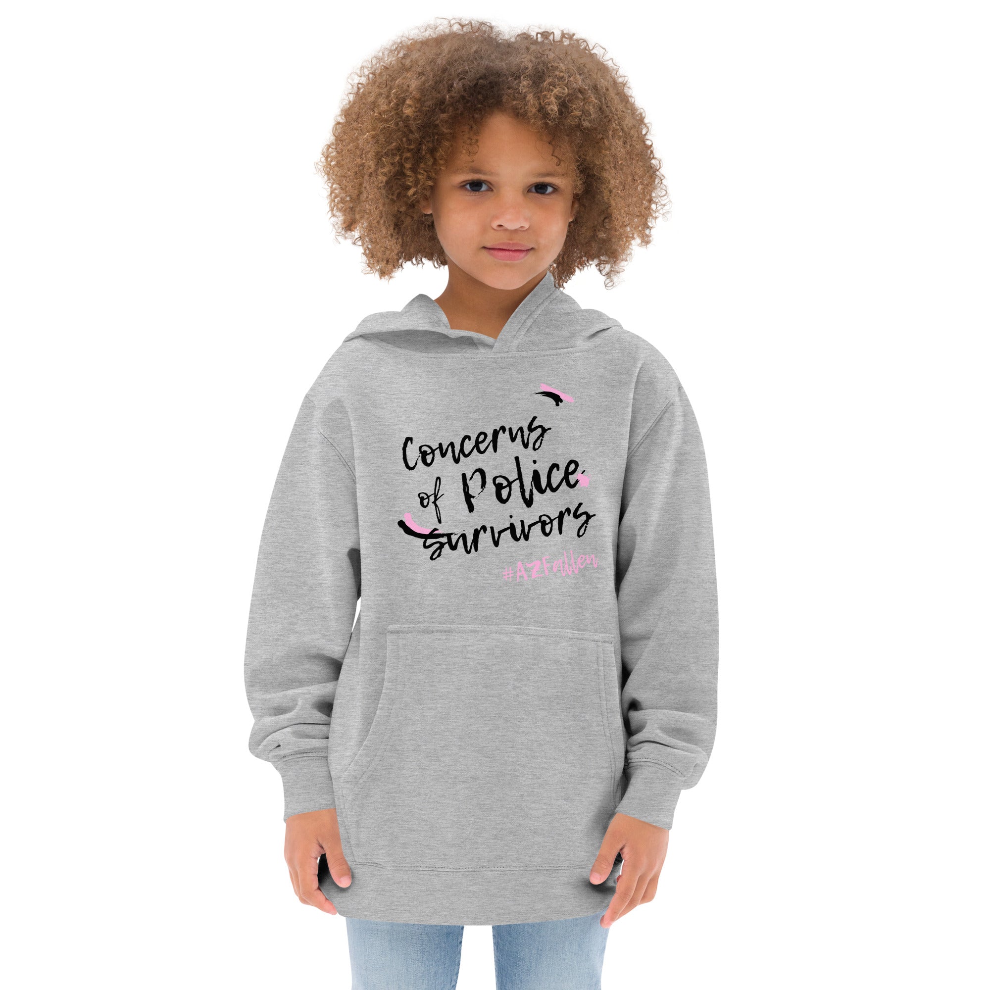 Concerns of Police Survivors Pink Kids fleece hoodie