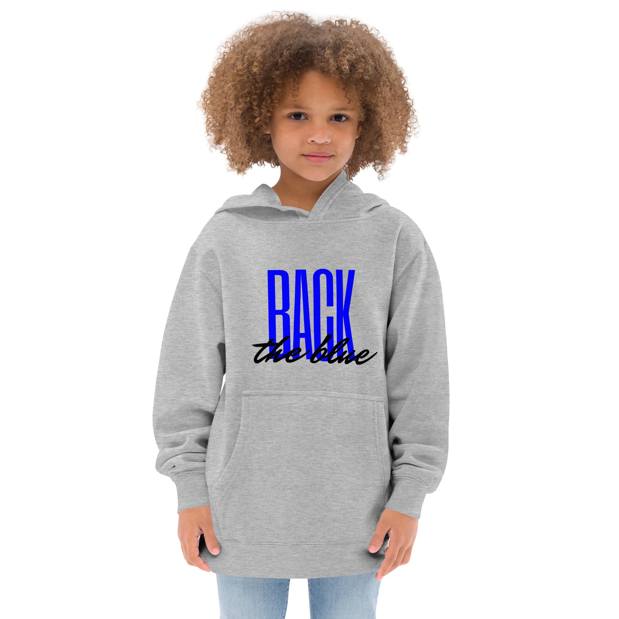 Back the Blue Kids fleece hoodie