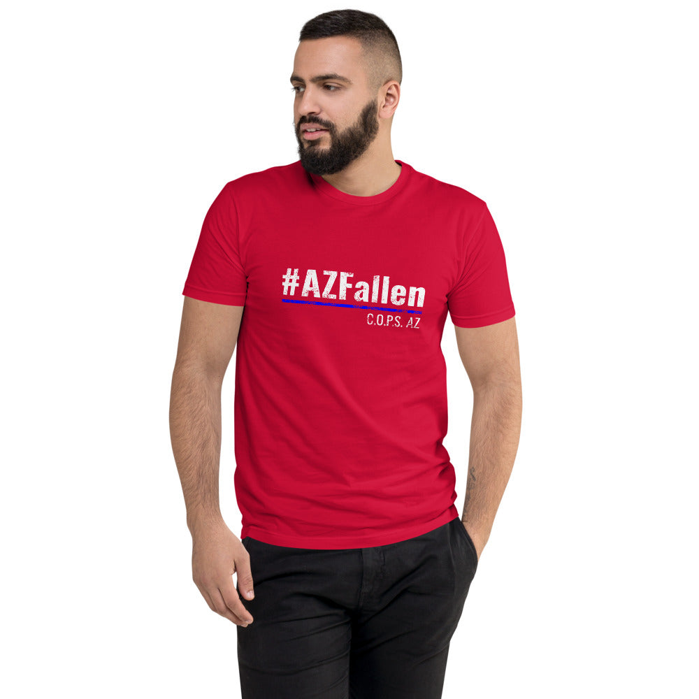 #AZFallen Men's Short Sleeve Fitted T-shirt