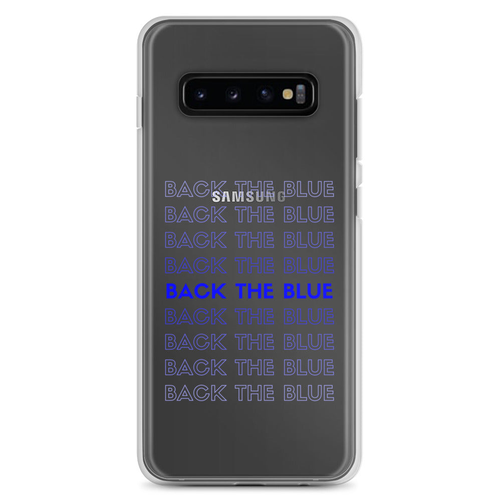 Back the Blue Gradient Samsung Case