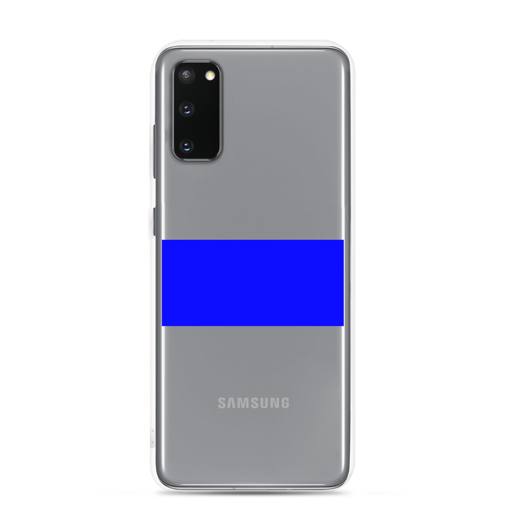 Thin Blue Line Clear Samsung Case