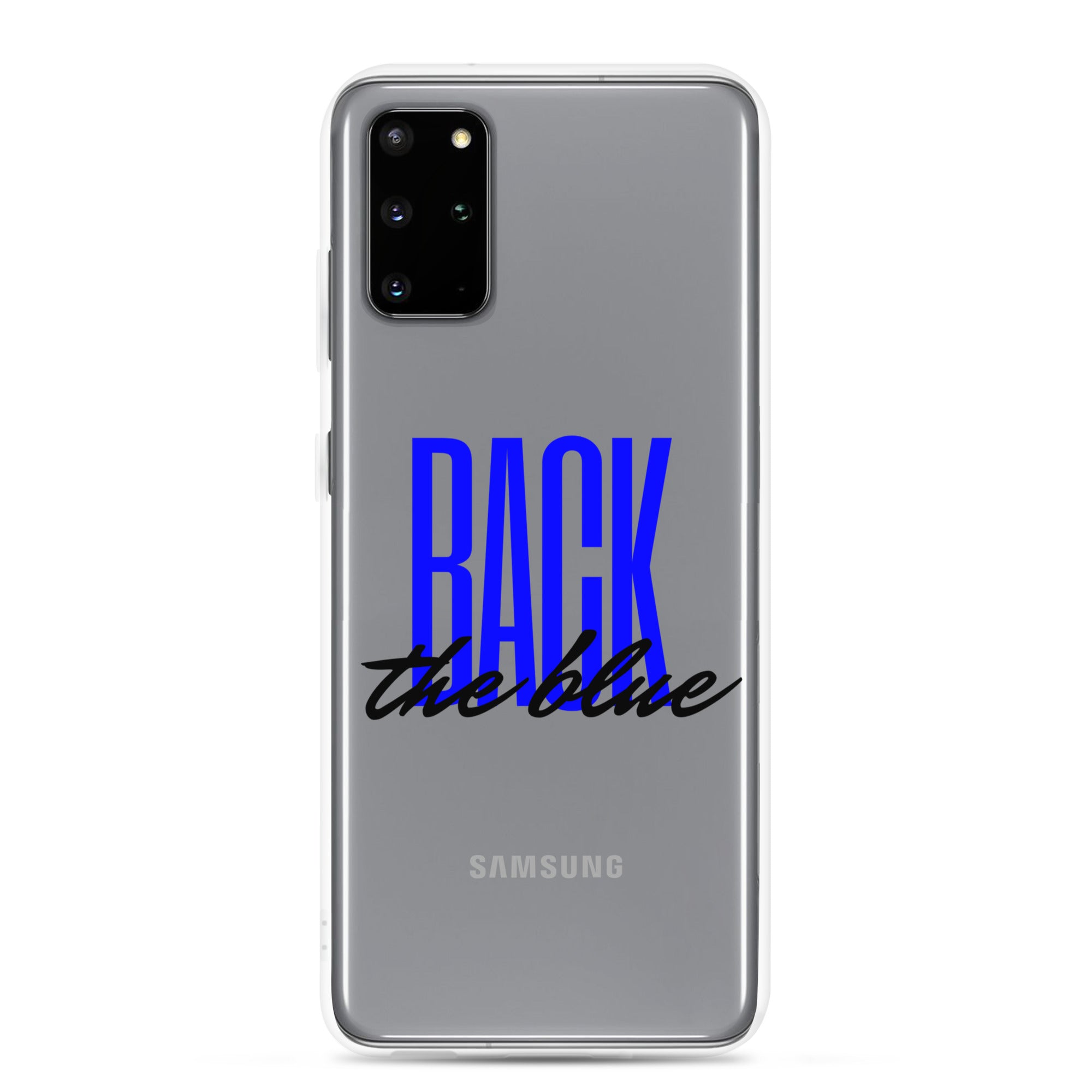 Back the Blue (Black Text) Samsung Case