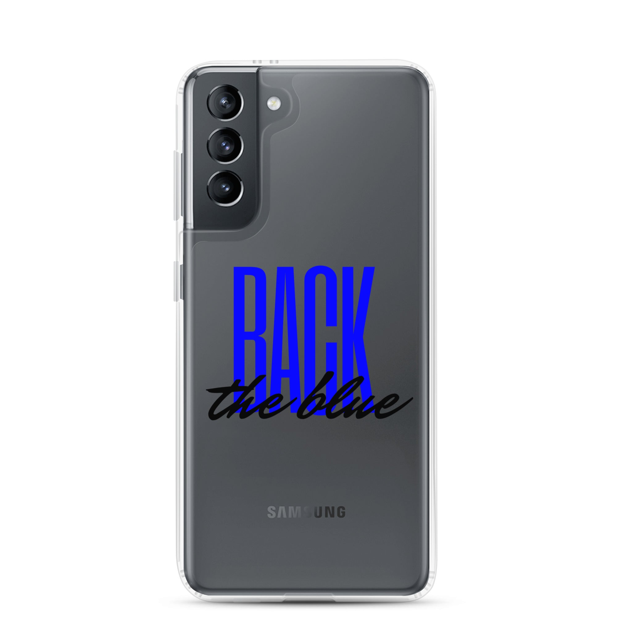Back the Blue (Black Text) Samsung Case