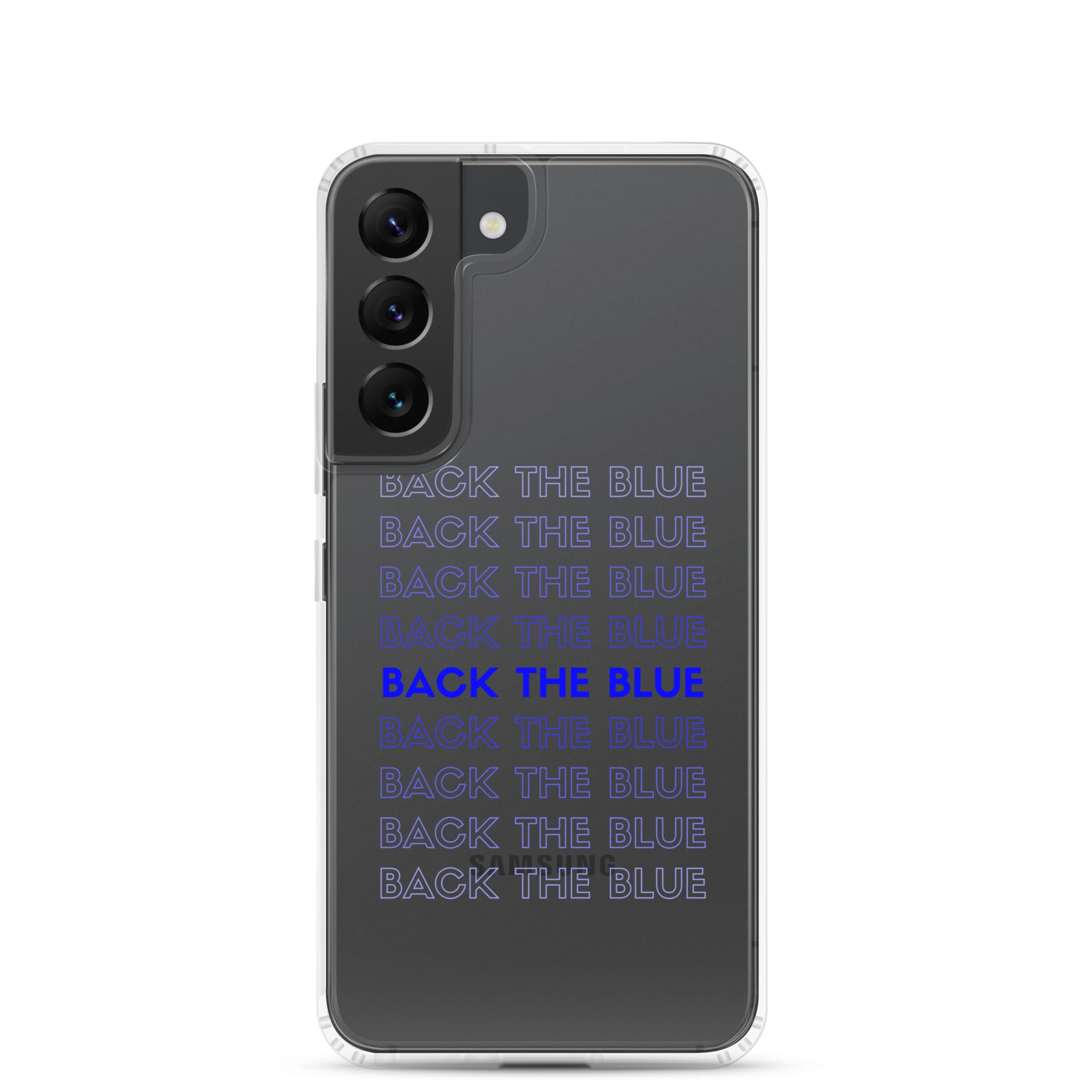 Back the Blue Gradient Samsung Case