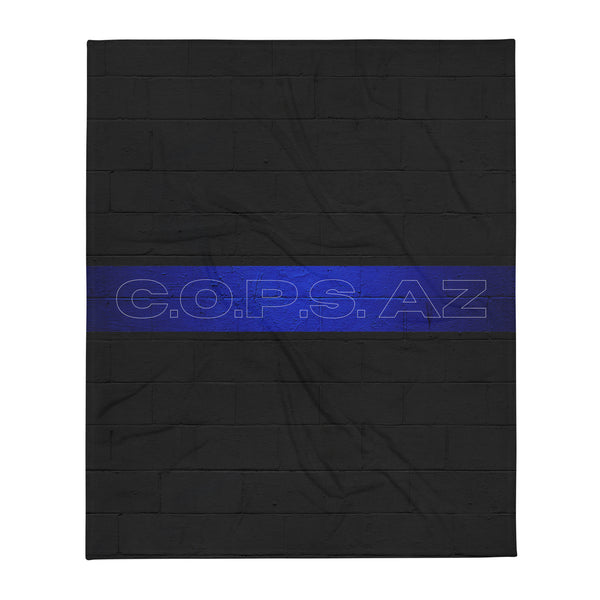 C.O.P.S. AZ Blue Line Throw Blanket 50" x 60"
