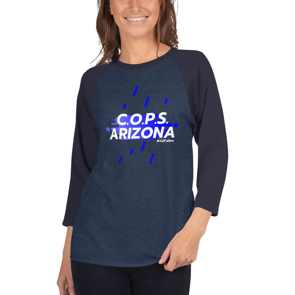 C.O.P.S. Arizona Shapes Women's 3/4 Sleeve Tee