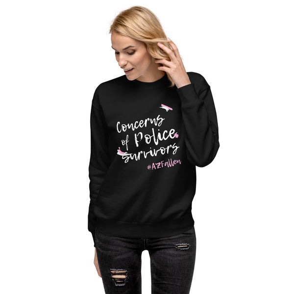 Concerns of Police Survivors #AZFallen Women's Fleece Pullover Sweatshirt (Pink)