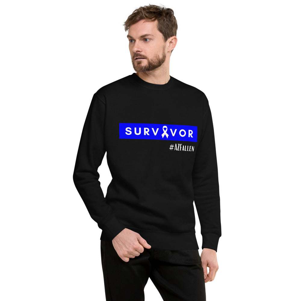 Survivor Ribbon #AZFallen Men's Fleece Pullover Sweatshirt