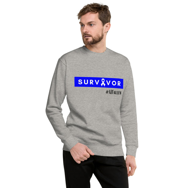 Survivor Ribbon #AZFallen Men's Fleece Pullover Sweatshirt