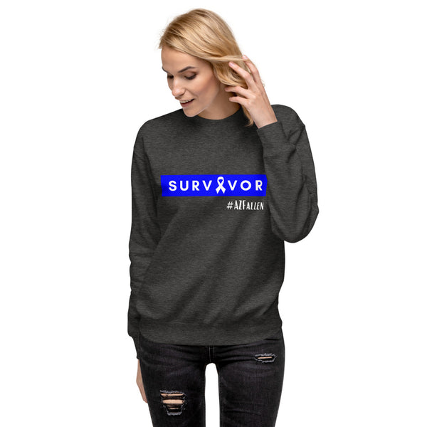 Survivor Ribbon #AZFallen Women's Fleece Pullover Sweatshirt