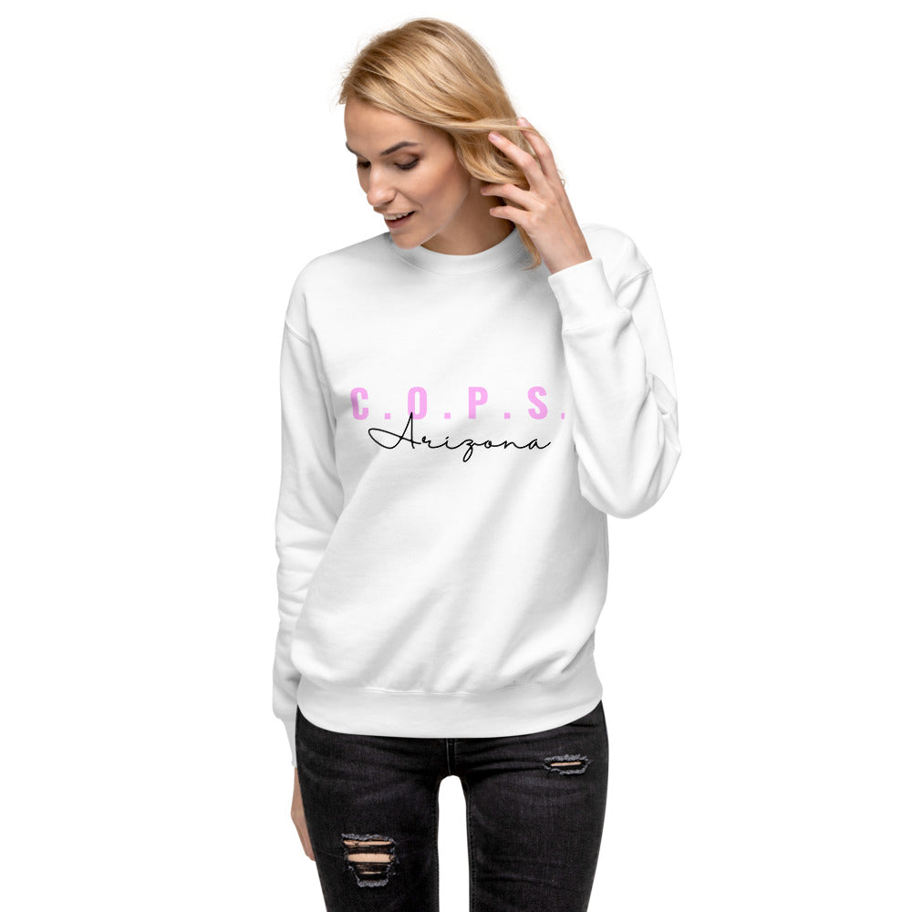 C.O.P.S. Arizona Women's Fleece Pullover Sweatshirt (Pink)