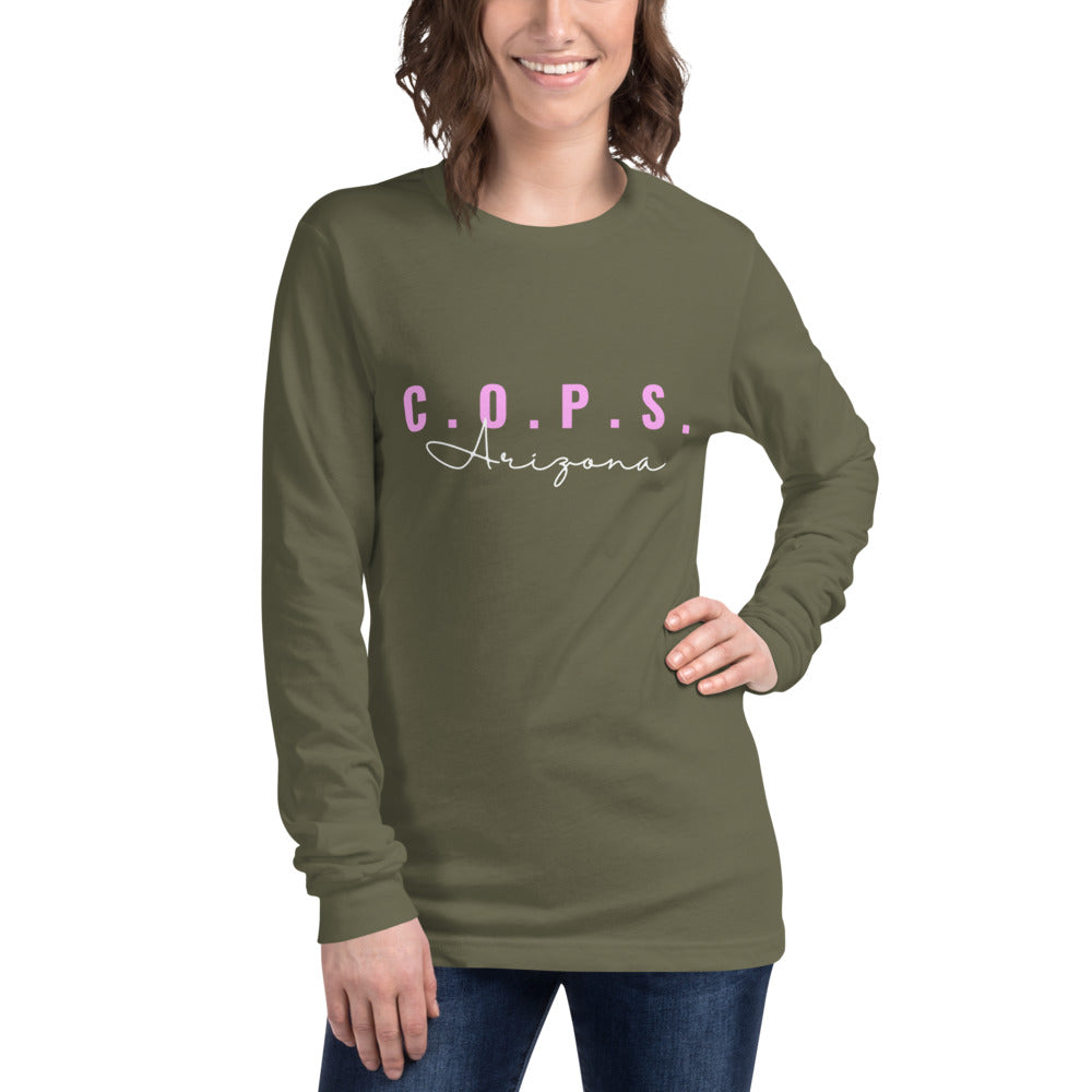 C.O.P.S. Arizona Women's Long Sleeve Tee (Pink)