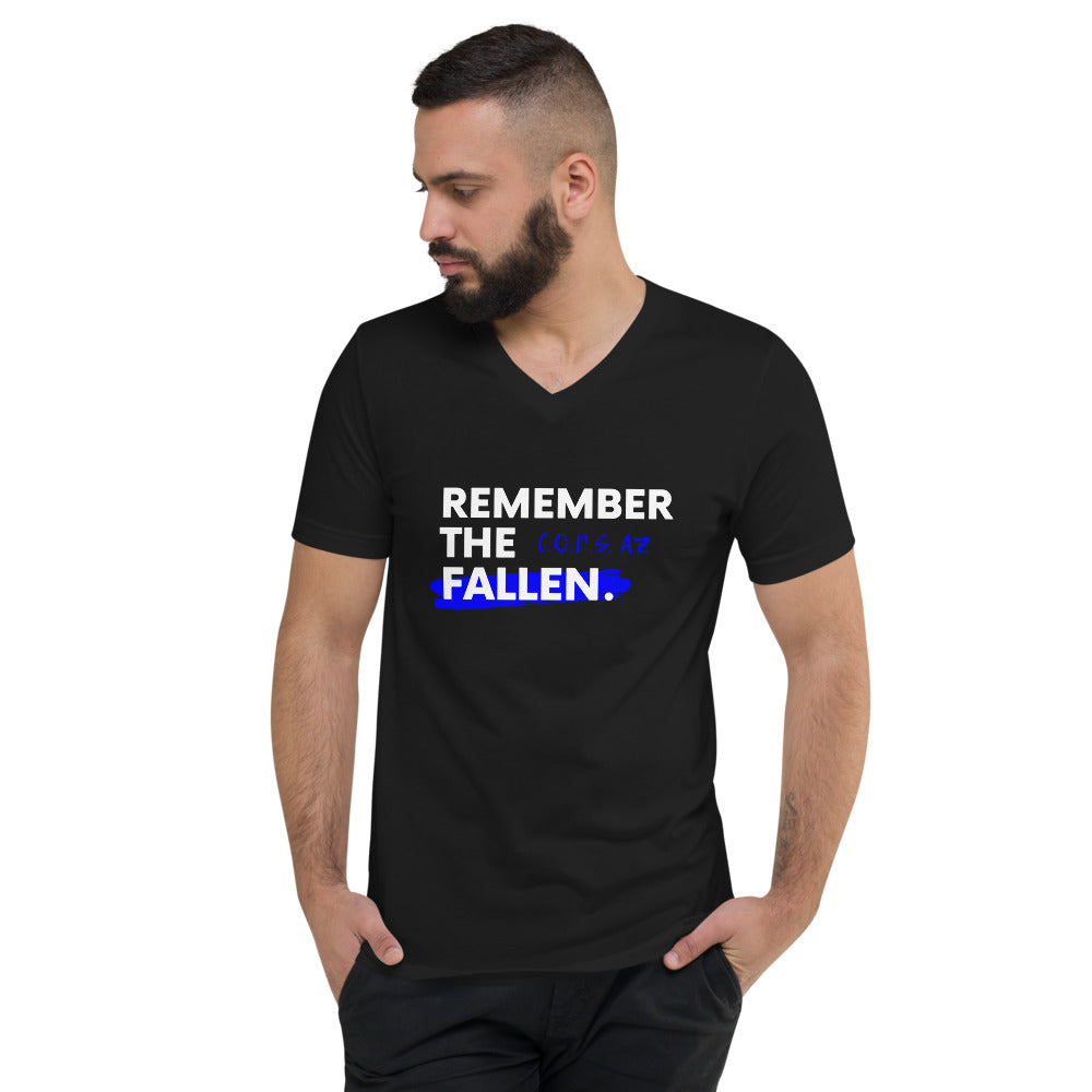 Remember the Fallen C.O.P.S. AZ Men's Short Sleeve V-Neck T-Shirt