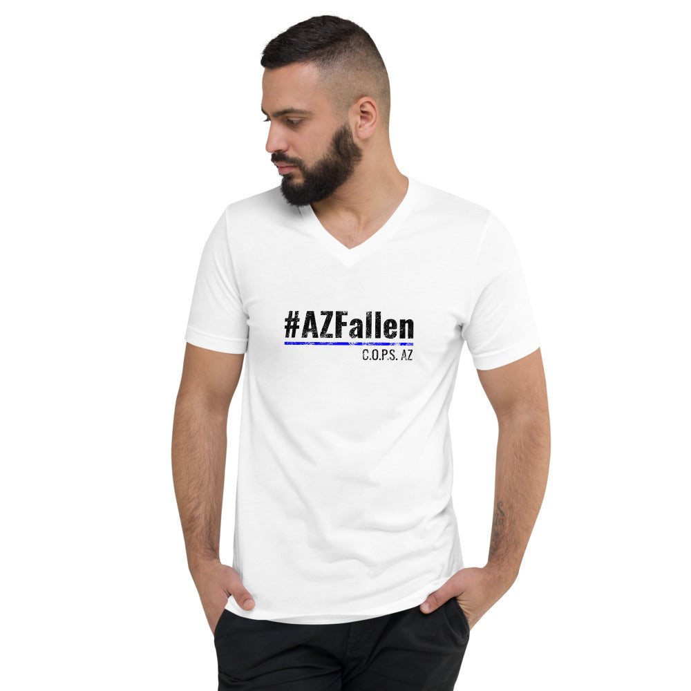 #AZFallen Men's Short Sleeve V-Neck T-Shirt