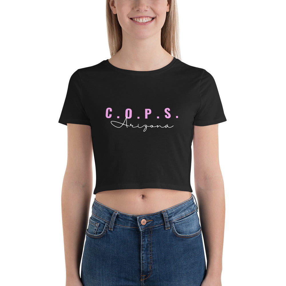 C.O.P.S. Arizona Women’s Crop Slim Fit Tee (Pink)