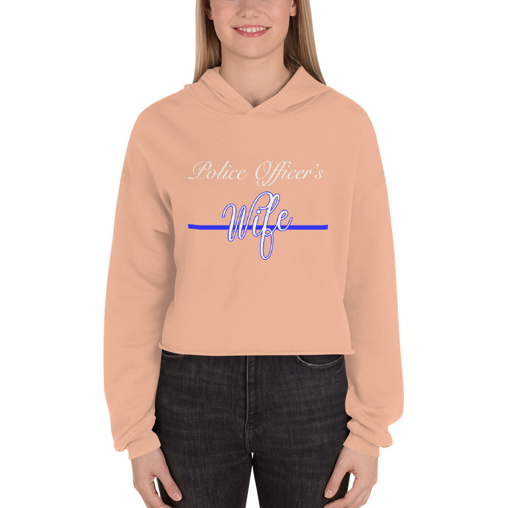 Police Officer's Wife Women's Cropped Hoodie