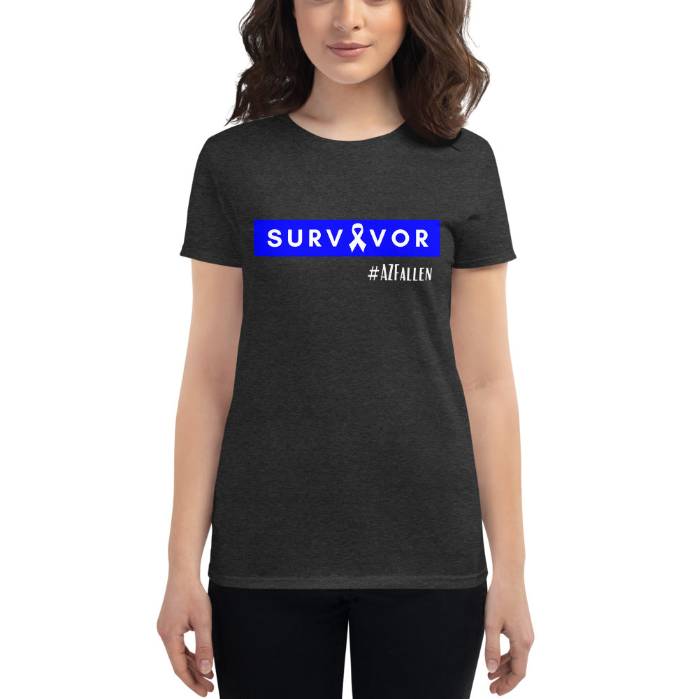 Survivor Ribbon #AZFallen Women's Fashion Fit T-shirt
