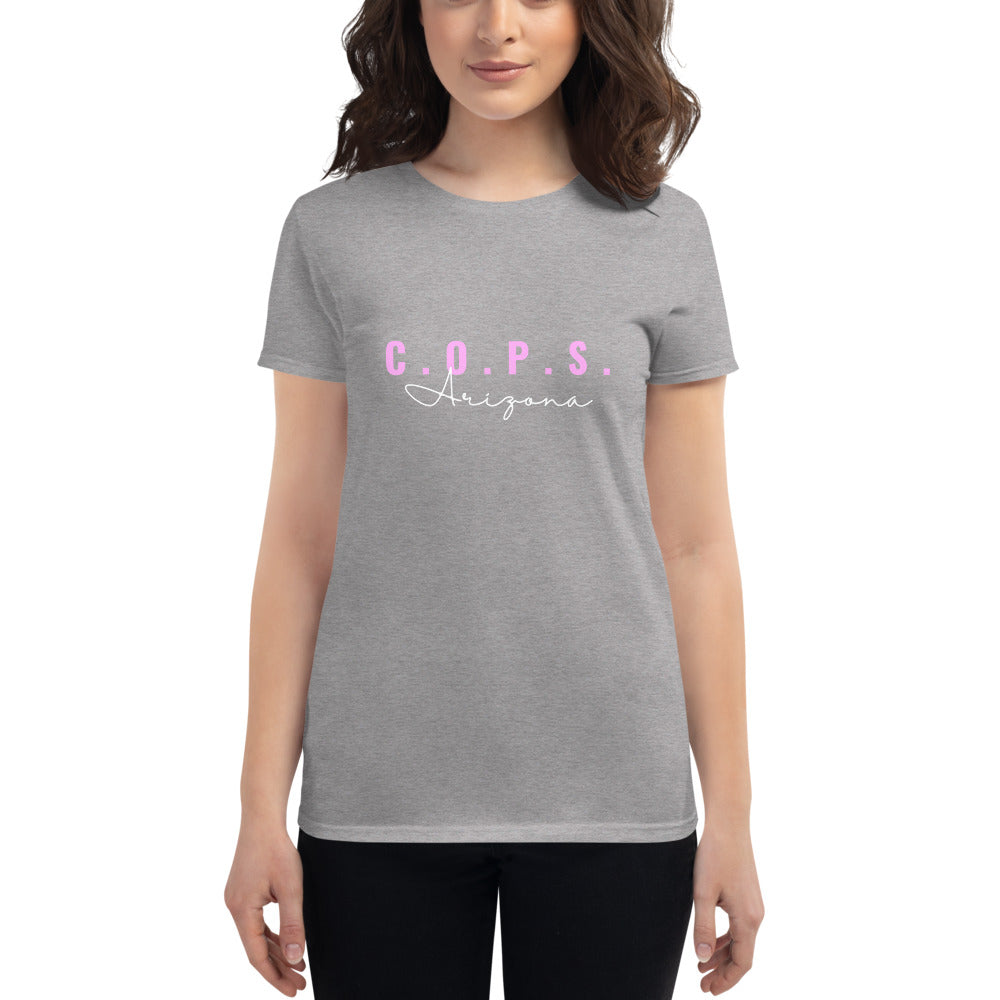 C.O.P.S. Arizona Women's Fashion Fit T-shirt (Pink)