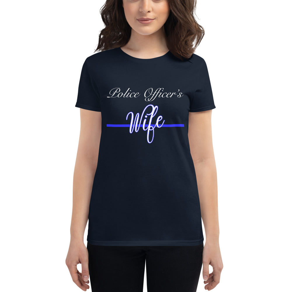 Police Officer's Wife Women's Fashion Fit T-shirt