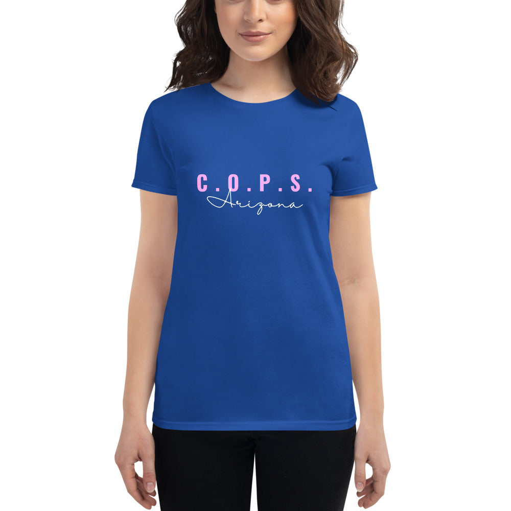 C.O.P.S. Arizona Women's Fashion Fit T-shirt (Pink)