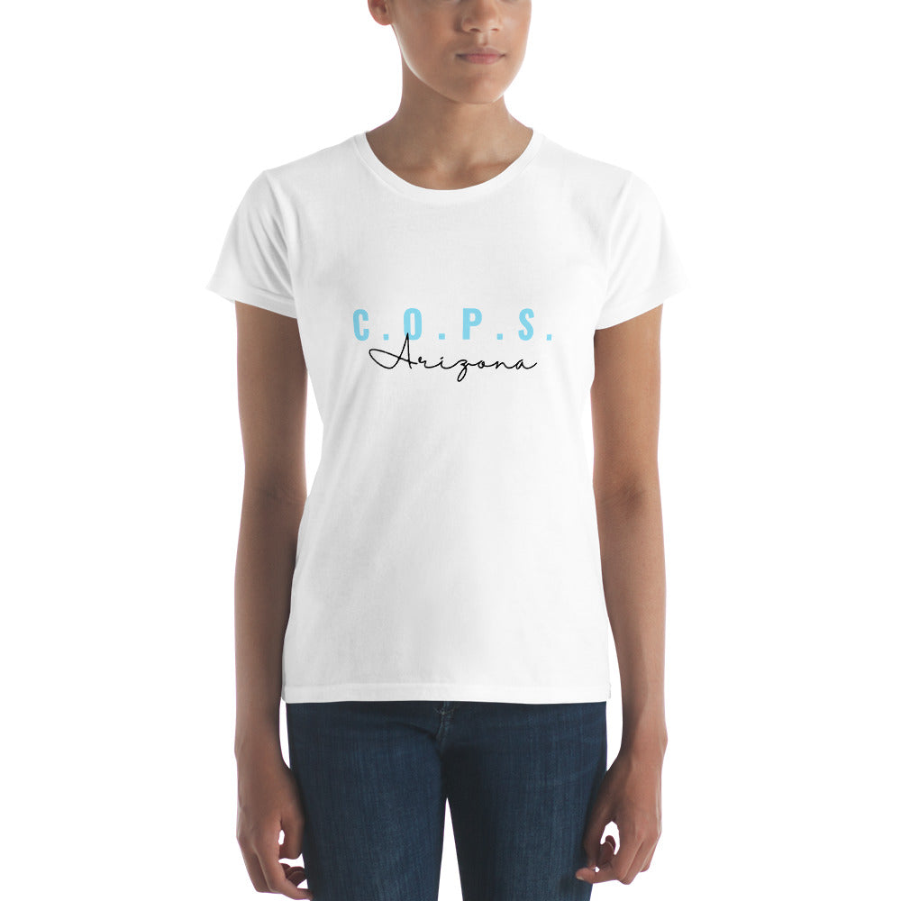 C.O.P.S. Arizona Women's Fashion Fit T-shirt (Teal)