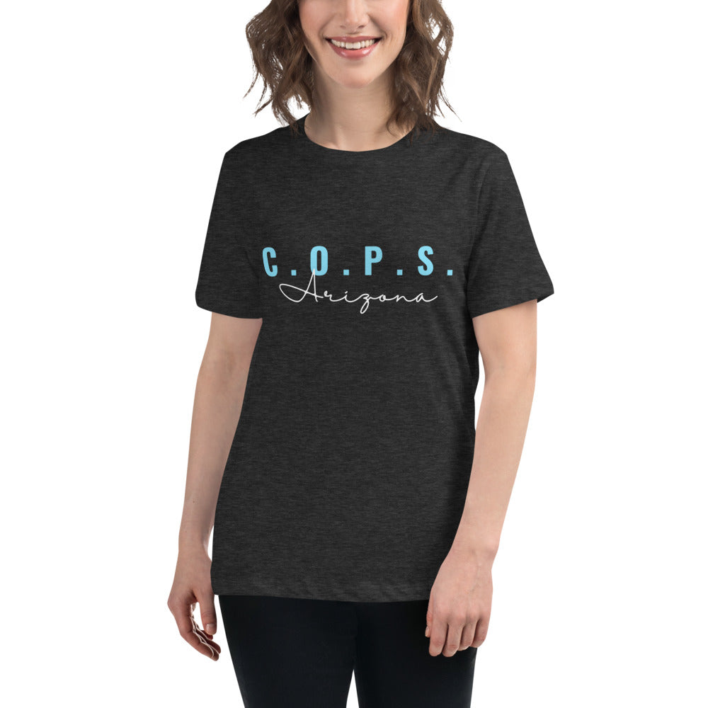 C.O.P.S. Arizona Women's Relaxed T-Shirt (Teal)