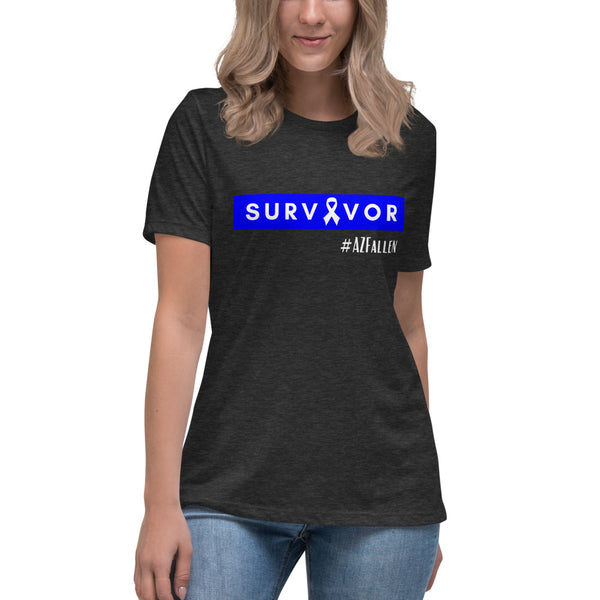 Survivor Ribbon #AZFallen Women's Relaxed T-Shirt