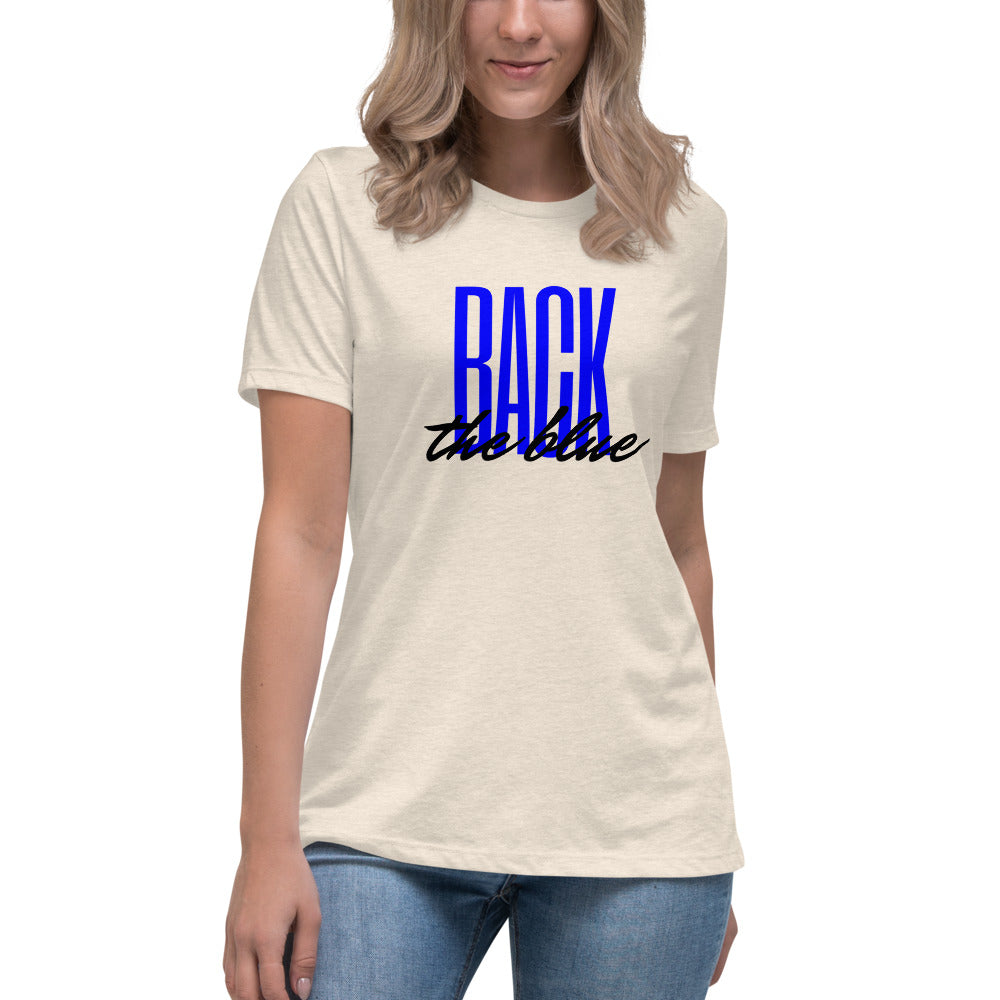 Back The Blue Women's Relaxed T-Shirt