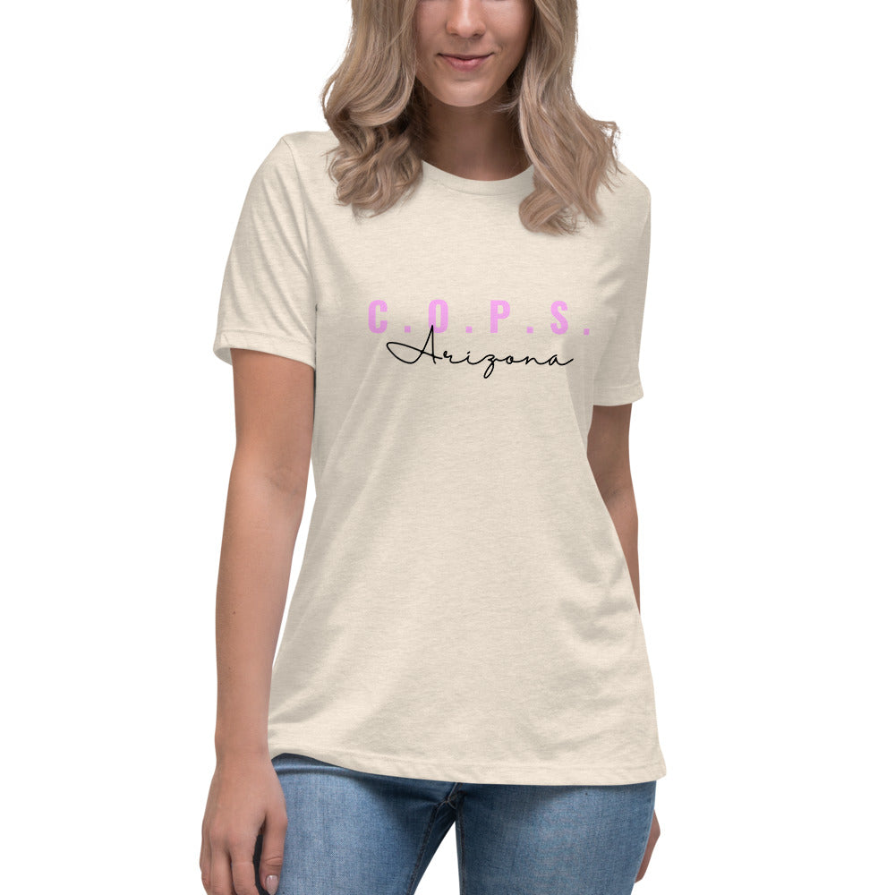 C.O.P.S. Arizona Women's Relaxed T-Shirt (Pink)